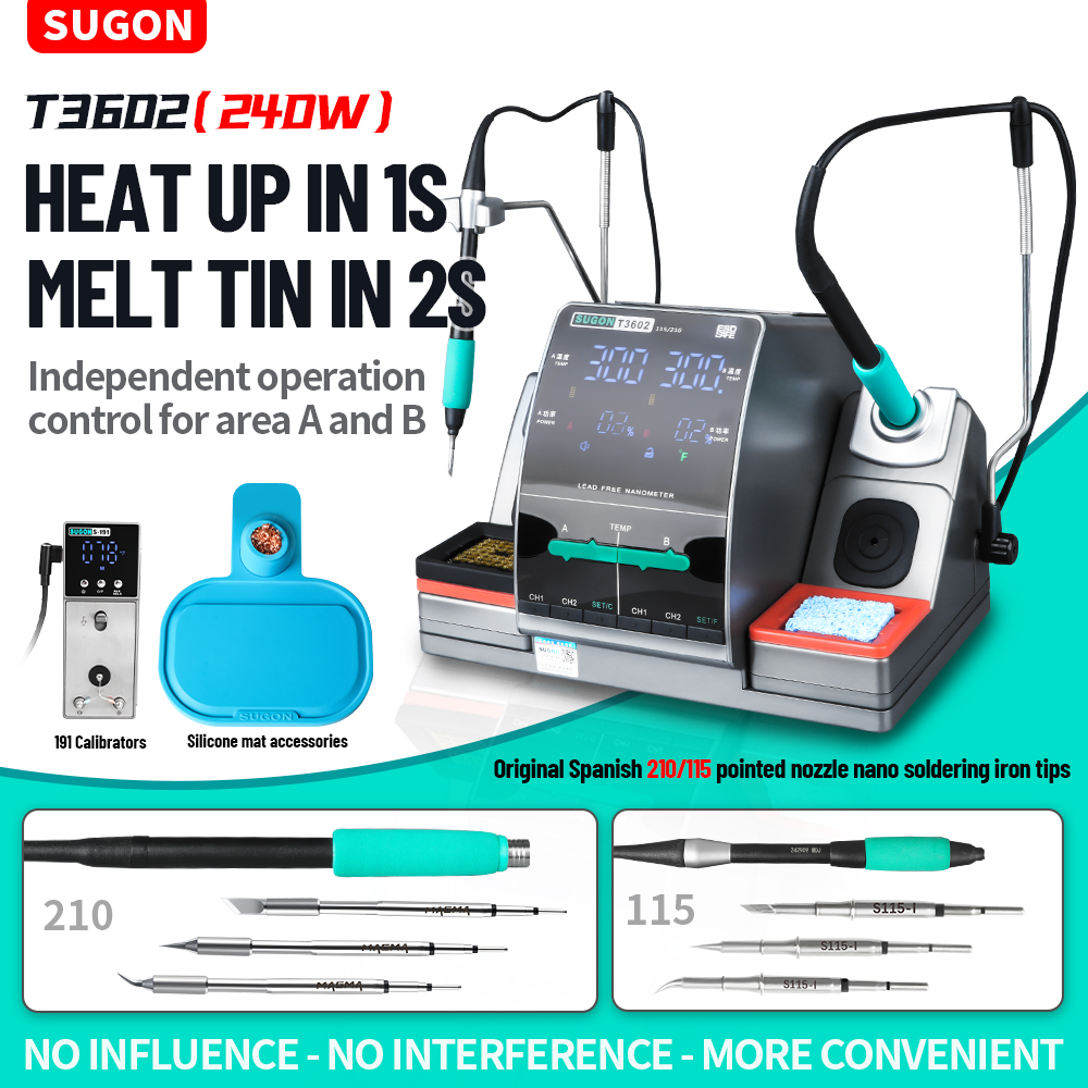 SUGON T3602 240W Soldering Sta - Soldering Iron Temperature Probe ulasan dan harga
