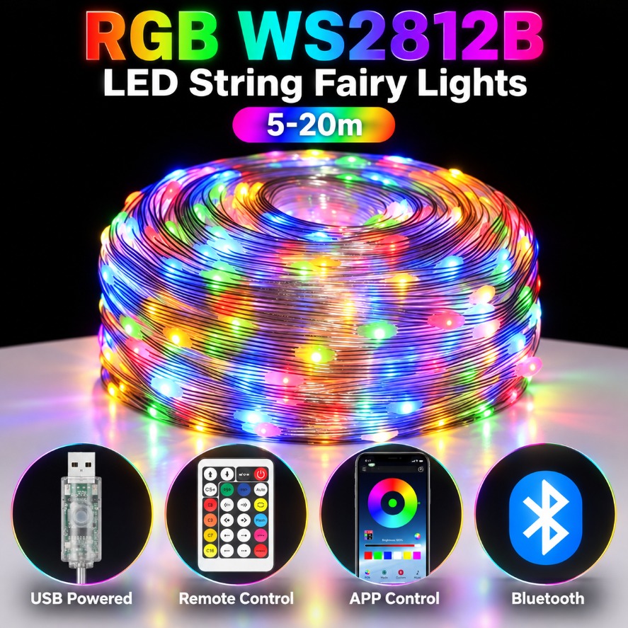 5-20m WS2812B RGB LED Fairy St - Ws2812B ulasan dan harga