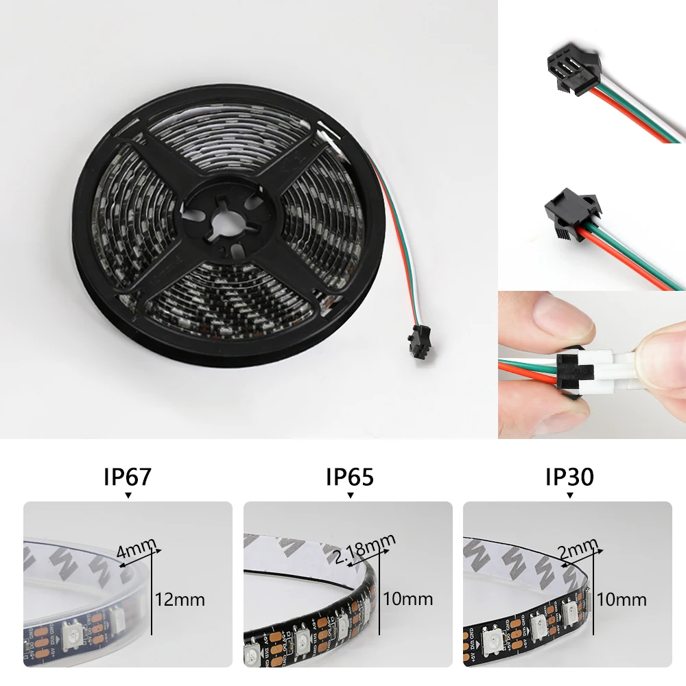 5V WS2812B Pixel RGB Led Strip - Ws2812B Strip 5V ulasan dan harga