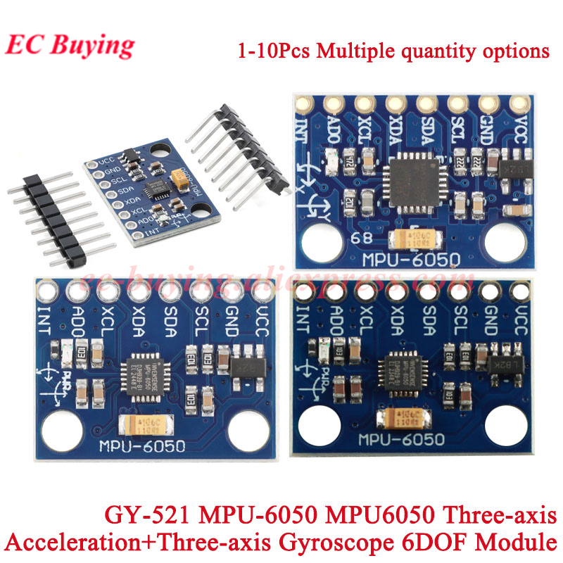 1-10Pcs GY-521 MPU-6050 MPU605 - Mpu6050 ulasan dan harga
