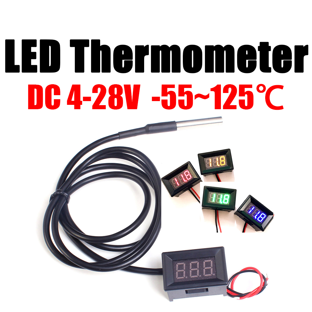 DC 12V 24V DS18b20 LED Digital - Ds18B20 ulasan dan harga